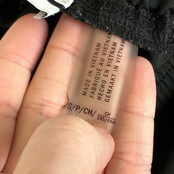 DKNY SPORT Comfortable Black Jogger pants with Mesh Stripe down each leg, Size S - Picture 8 of 15